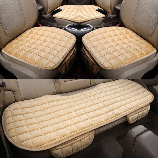 3 шт., зимнее плюшевое автокресло, теплый противоскользящий чехол, набор подушек с карманом для хранения