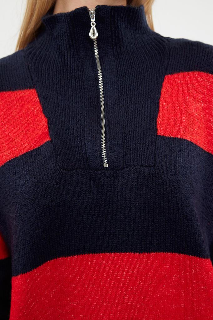 Женский модный стильный свитер, широкий крой, мягкий текстурированный трикотаж на молнии, свитер