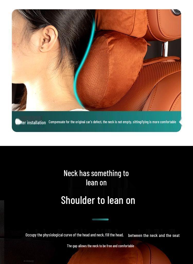 Ideal Car Neck Support Pillow for Headrest L6L7L8L9 - Soft Auxiliary Cushion