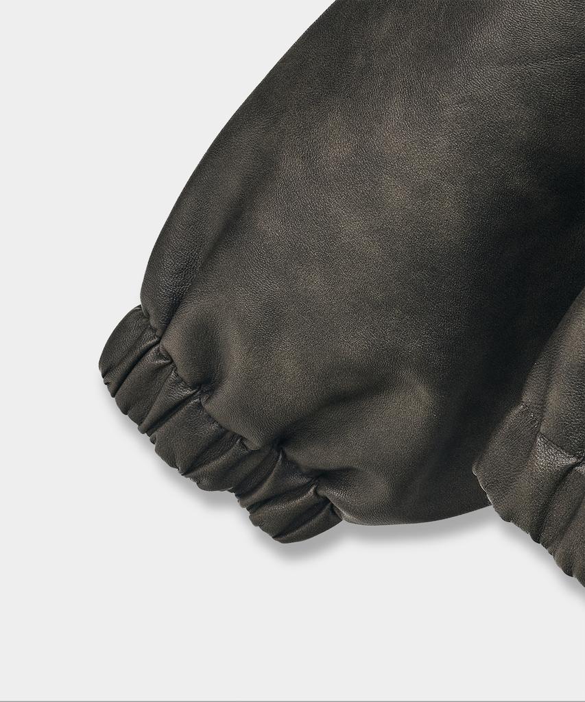 Куртка Dimitri Black из искусственной кожи, стираная, для повседневной носки_Коричневая