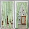 Lace Polyester Mosquito Proof Door Net Screen Hanging Door Curtain Side Fly Free-punch Vintage Lace Curtains Romantic Semi Sheer Floral Lacy Curtain