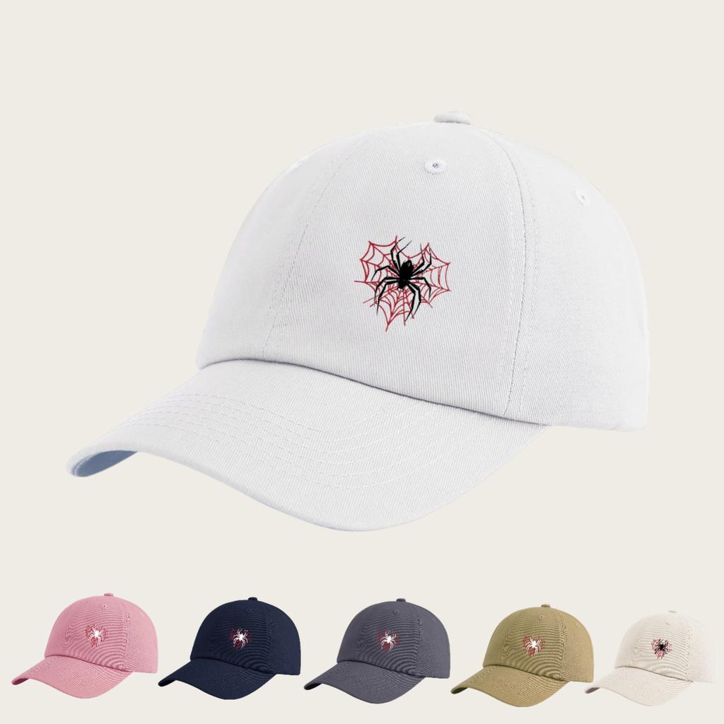 1pc Spider Print Baseball Cap for Adults,Minimalist Retro Style Casual Soft Adjustable Dad Hat,Perfect for Daily Wear,outdoor