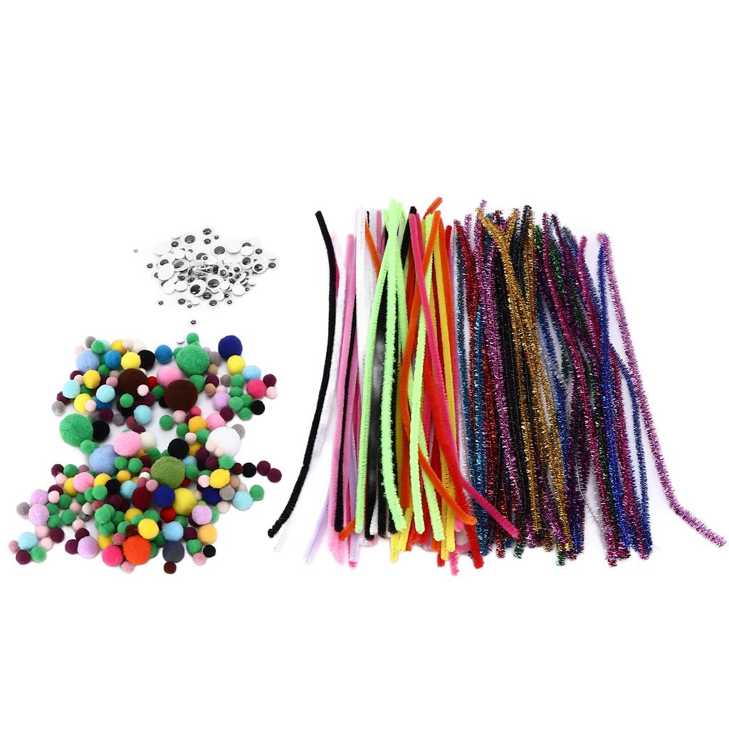 Chenille Stems Set Colorful DIY Toy Decoration Materials Accessories for DIY Art Crafts Toys
