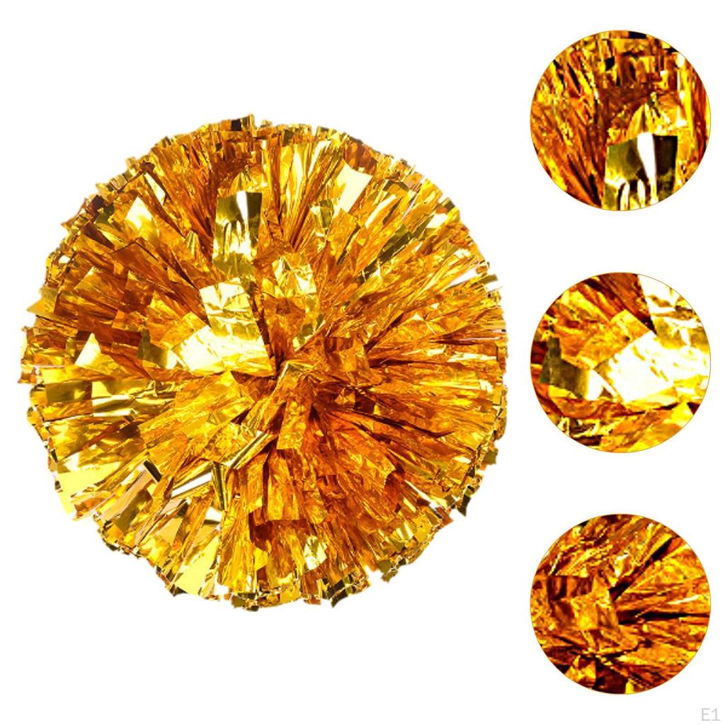 Pompoms Flower Ball with Finger Holes Professional Portable Chee Squad for Dance Sports