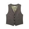 Spring New Women's Clothing Fashion Sleeveless Slim Fit Waistcoat Vest 4749886 Pairs of Pleated Pants 4391513