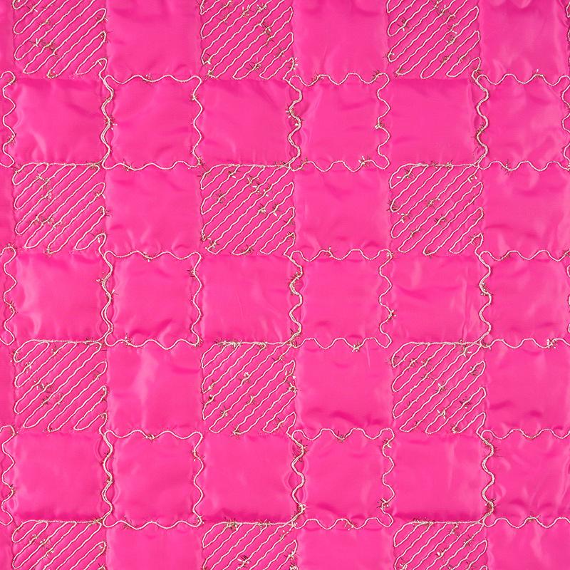 1 метр Стеганая ткань с хлопковой набивкой Полиэстеровая вышивка Шнур Пайеточная вышивка Ткань для дизайнерских сумок и багажа