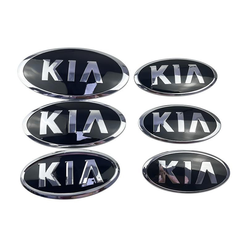 AAND1 Car Front Hood Emblem Rear Trunk Badge for KIA Sportage Ceed sorento Cerato Picanto Soul Stonic K3 K5 Rio optima Accessories