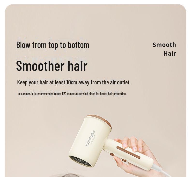 Фен высокой мощности Kangfu: Отрицательные ионы, быстросохнущий, сильный ветер для дома и путешествий