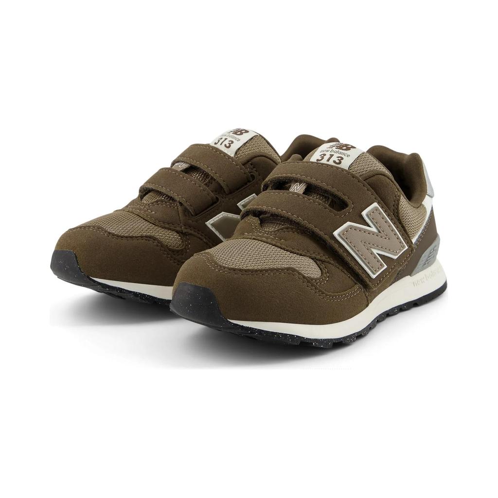 New Balance Nb 313 Удобные Прочные Детские Повседневные Кроссовки с Низким Верхом Детские кроссовки Коричневые PO313AB2