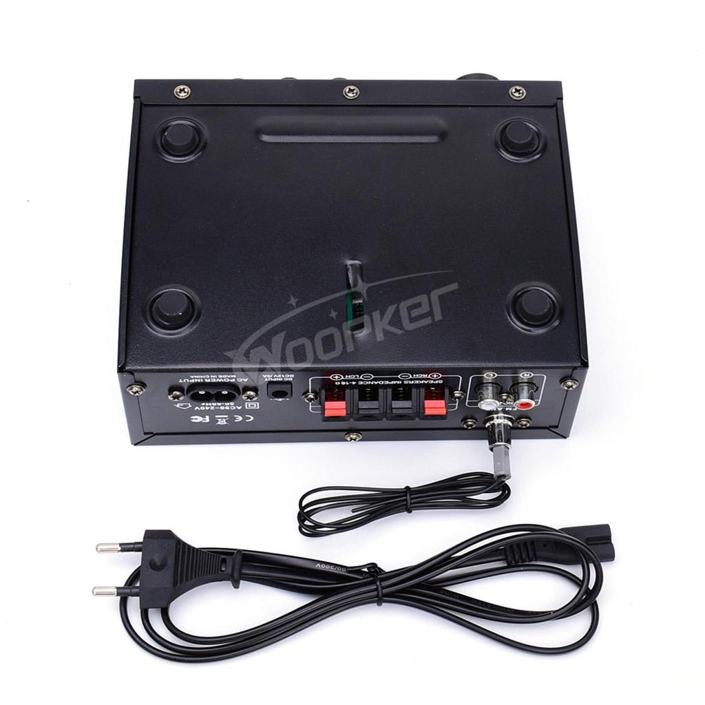Цифровой усилитель Woopker AK45 Pro HiFi Surround Sound Max Power 820W Channel 2.0 Bluetooth 5.0 Аудиоусилитель для семейного автомобиля