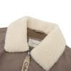 Calvin Klein Повседневная куртка Commuter Letter Woven Strap на молнии с флисовым воротником из хлопка Мужские куртки Earth-Brown J326108