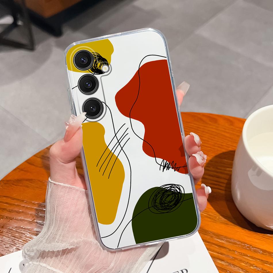 Чехол для Samsung Galaxy S25 FE Plus Ultra Прозрачный с рисунком цветов Задняя крышка для Samsung S 25 Ultra Мягкие противоударные чехлы для телефона