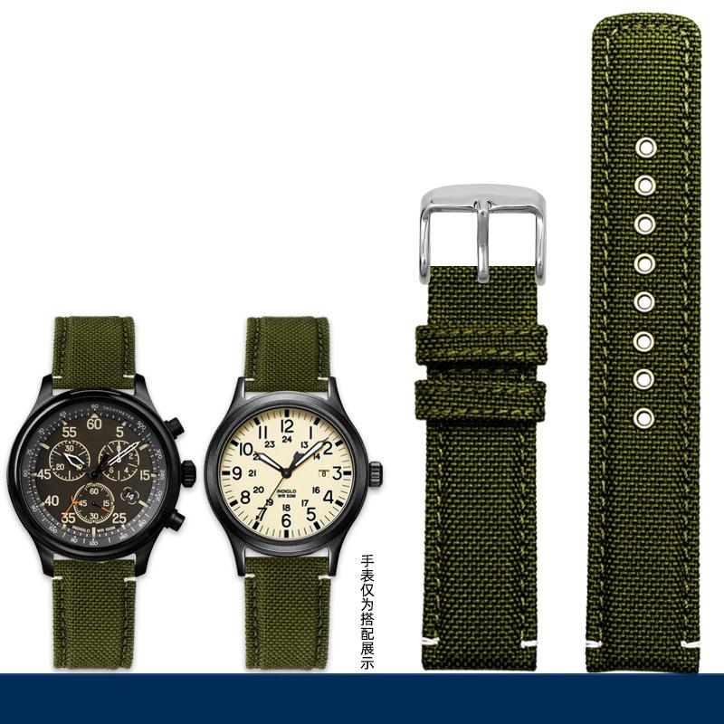 Подходит для TIMEX TIMEX Expeditionary Series T49963 T49905 Наручные часы для активного отдыха из нейлоновой ткани с мужским ремешком 20 мм
