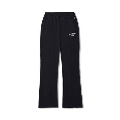 Li Ning Серия Ежедневное Процветание Удобные Простые Прямые Свободные Повседневные Брюки Женский низ Черный AKLV700-2