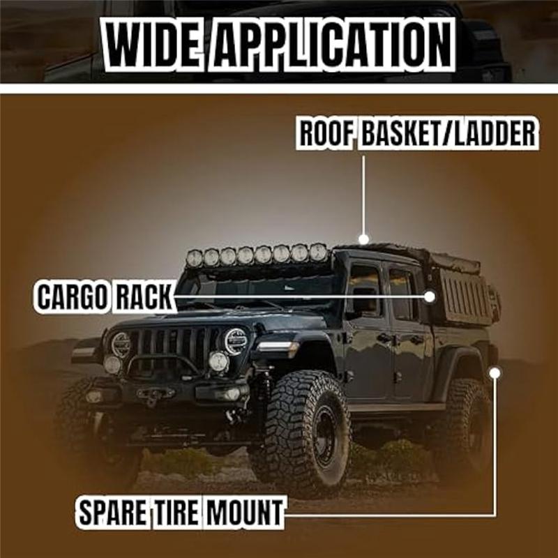 A28G-For Off-Road Ladder Roof Mount Backing Plate Kit Heavy-Duty With Bushings For Cargo Rack