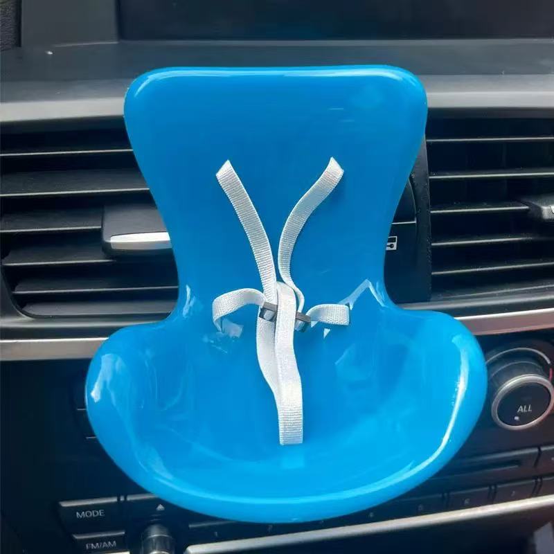 15-17cm Car Doll Seat Labubu Doll Safety Seat Cute Doll Air Outlet Aromatherapy Decoration Car Interior Ornament Accessorie Gif