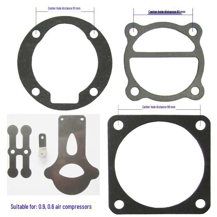 Air Compressor Accessories: Asbestos Paper and Steel Cylinder Gaskets, Inflation Pump Valve Sheet