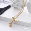 New Niche Design Retro Butterfly Micro-Inlaid Zircon Pendant Necklace Women'S Fashion Collarbone Chain