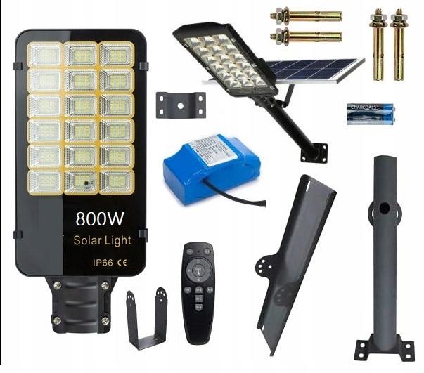 Led Solar Street Lamp 800W Industrial 60 Ah