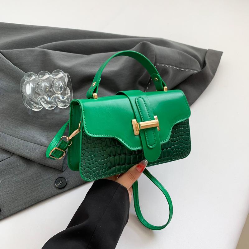 Зарубежный стиль легкая роскошь повседневная простая сумочка 2025 новая ретро нишевый дизайн тренд одно плечо кроссбоди маленькая квадратная сумка