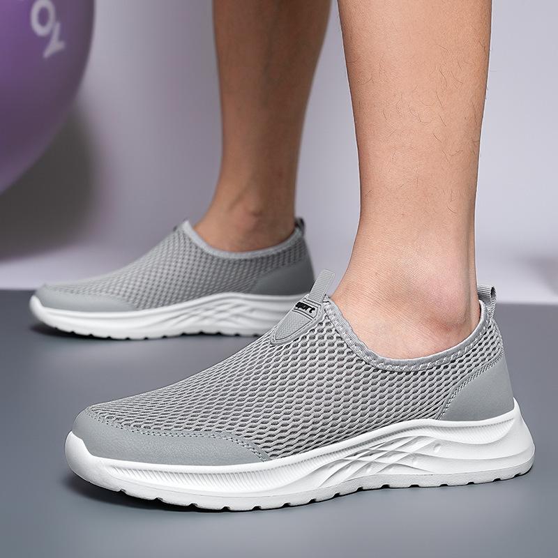 Мужская обувь большого размера, спортивная обувь Fly-Woven, мужская обувь, повседневная обувь, дышащая обувь Lazy Shoes, мягкая подошва