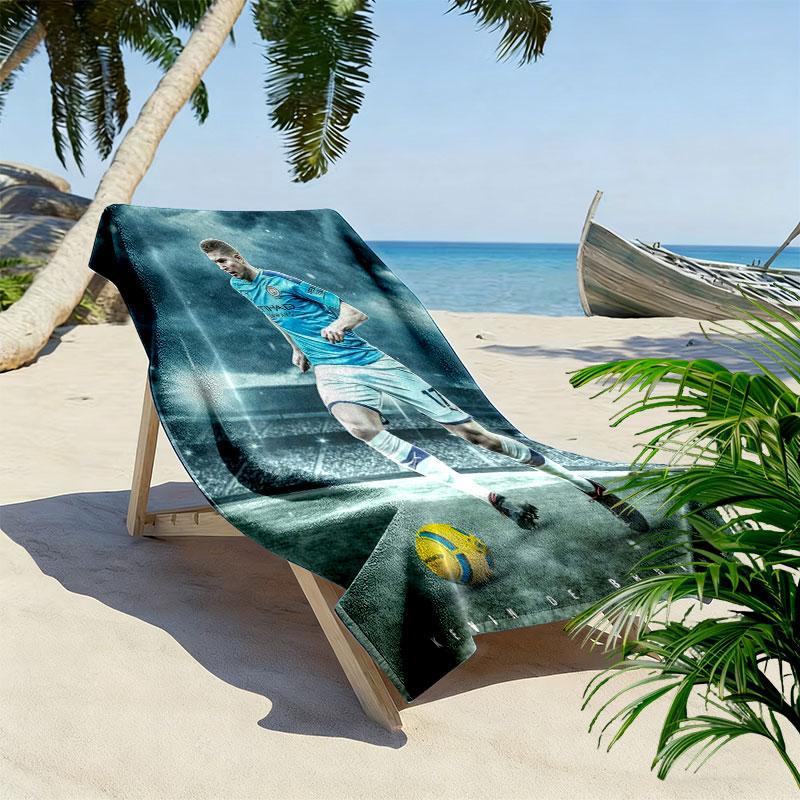 Kevin De Bruyne Beach Towel, Large Soft Quick Dry Towel for Beach Camping Swimming