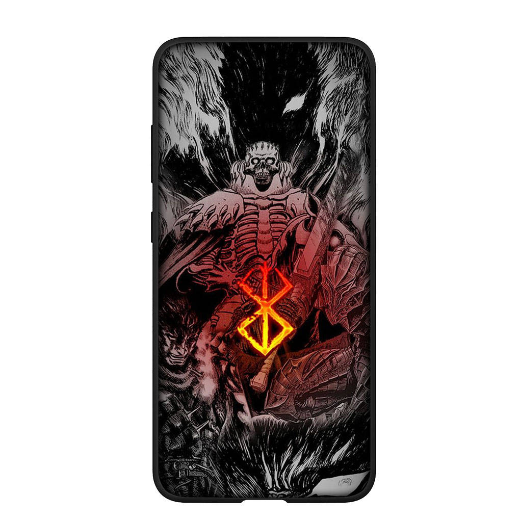 Чехол для телефона Samsung Galaxy S24 S23 iPhone 15 14 Xiaomi Redmi Note 13 12 11 8 10 9 Pro S22 S20 FE Max X XR OPPO A15 Huawei Berserk Guts аниме-чехол