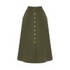 Page Flynn Front Button Banding Skirt_S5Bsk022C