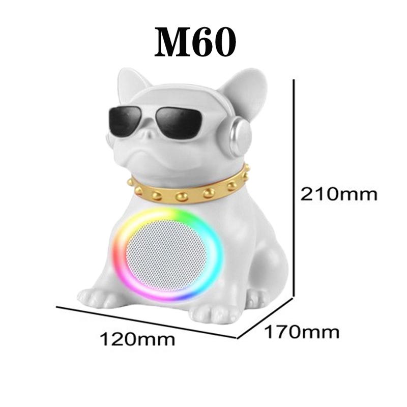 Outdoor Portable Bluetooth Speaker with Wireless Dog-Like Appearance and 8-Inch Colorful Light