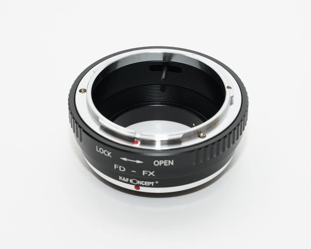 CANON FD Mount to Fuji X FX Mount Adapter with Lens Cloth K&F fd-fx (KFFX)