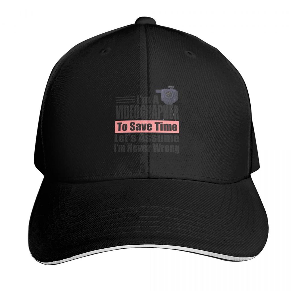 Im a Videographer to Save Time Lets assume Im Never Wrong Videographer Birthday Videographer Gift Idea Baseball Cap