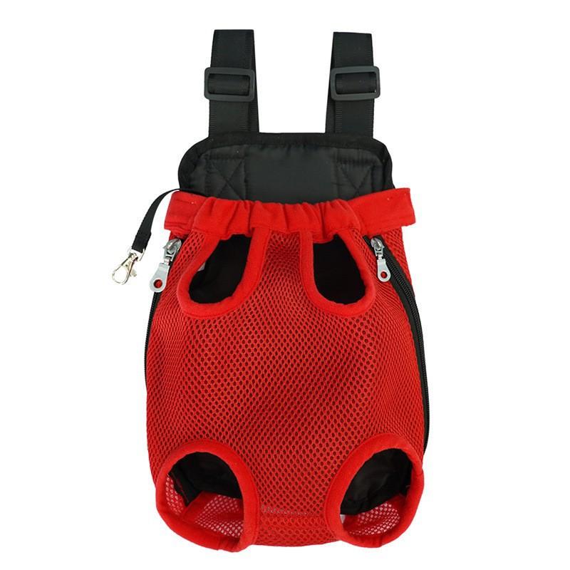 Pet Carrier Bag Double Shoulder Breathable Portable Travel Pet Dog Carrying Backpack Mesh Carrier Front Bag For Small Dog Cats