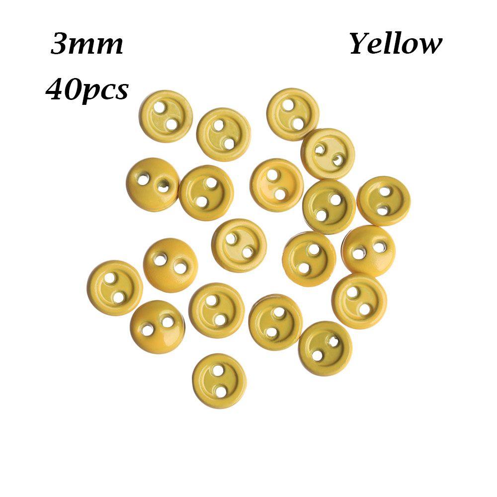 Новейшая многоцветная металлическая пуговица с двумя отверстиями, мини-пуговицы для кукол, швейные принадлежности, круглая пряжка