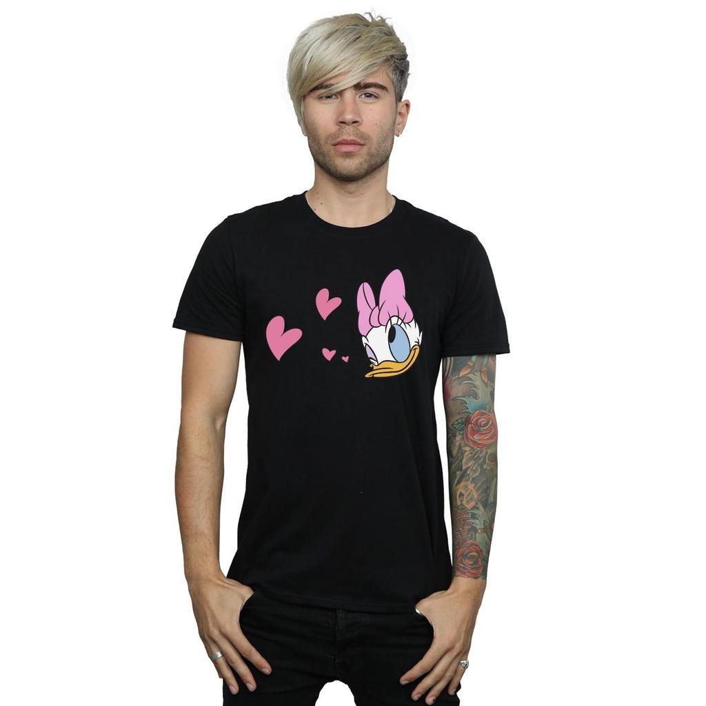 Disney Mens Daisy Duck Kisses T-Shirt