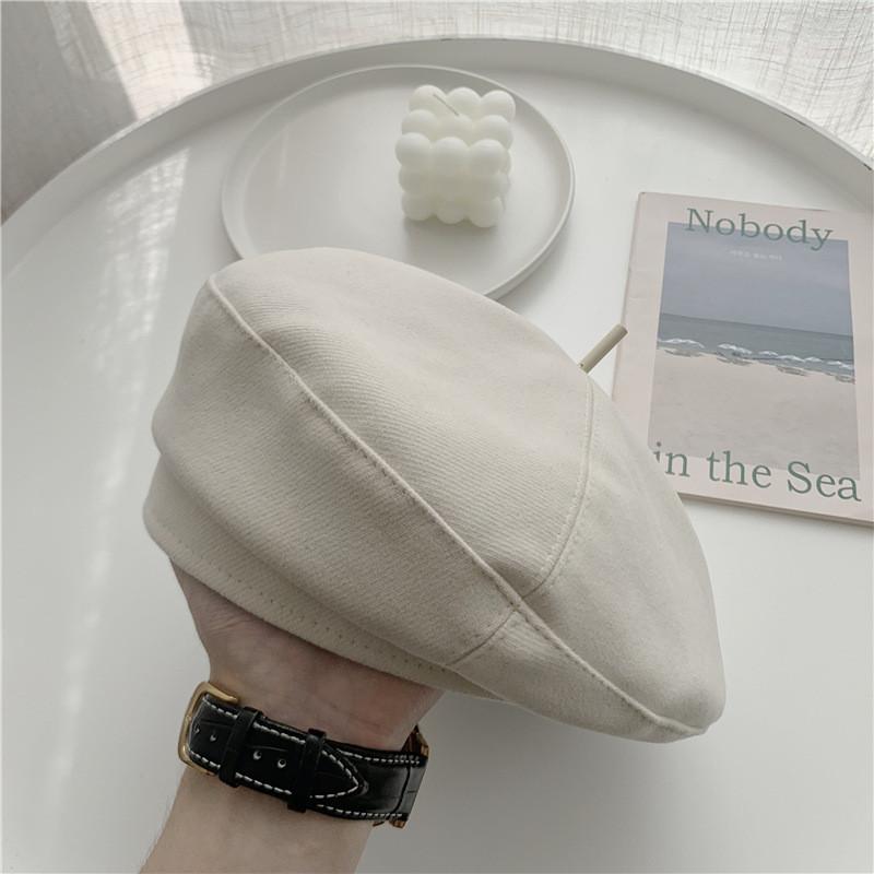 Warm Fashionable And Winter Wool Beret For Women Sweet And Style Cute
