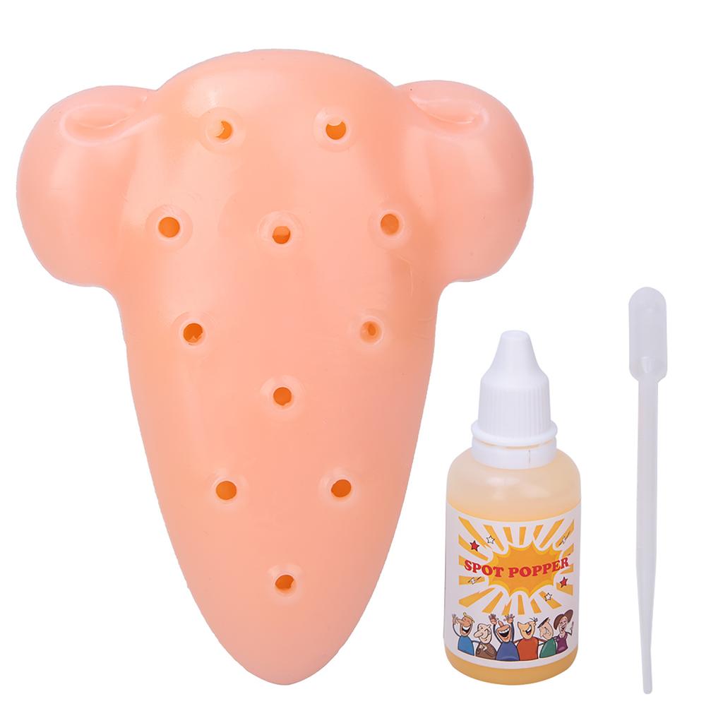 Innovative Wacky NosE Shaped Pimple Squeezing Toys Stop Picking Your Face TPE Toys