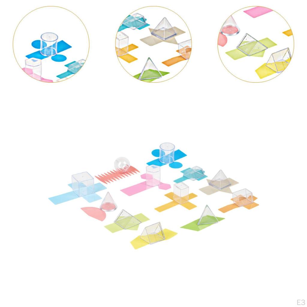 3D геометрические тела Ранняя математика Манипулятивные обучающие игрушки Формы Блоки для мальчиков и девочек