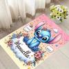 1pc Stitch Pattern Area Rug Soft Flannel Floor Mat for Living Room,Office,Bedroom and Carpet,Sofa Coffee Table Floor Mat