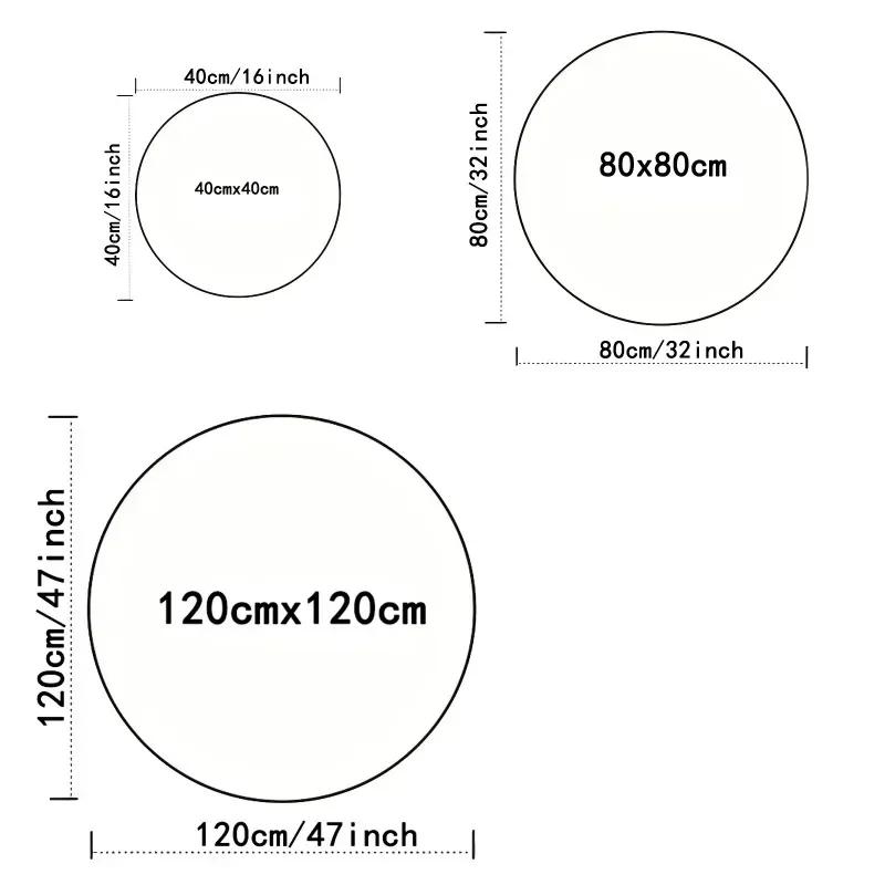 Cartoon Love Crab Circular Carpet Room Floor Mat Anti Slip Living Room Carpet Washable Carpet Home Decoration Mat
