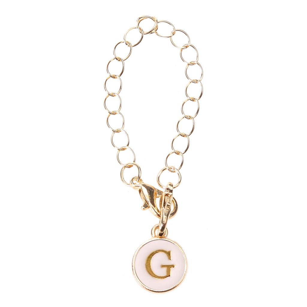 Буква Шарм Аксессуар для Чашки Уникальный Круглый Шарм для Ручки для Брелока Рюкзака Цепочка для Ручки Водяной Чашки с Застежкой-Лобстером