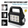 Powerful LED Flashlight Multifunctional COB Portable Work Light With Side And Bottom Lights Support For Solar Energy