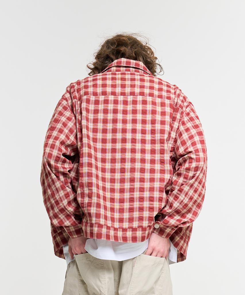 AECA Light Check Trucker-Burgundy