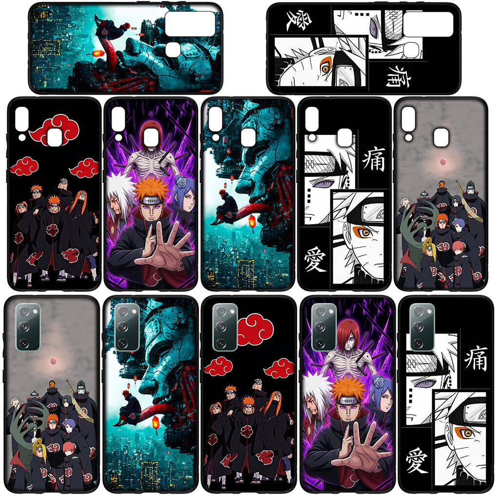 Case for Samsung Galaxy S25 S23 S24 Ultra FE Plus A05 A06 A15 A16 A36 A37 A35 A54 A55 A56 A57 A25 A26 A53 A17 Pain Poster Anime Akatsuki Narutos Cover