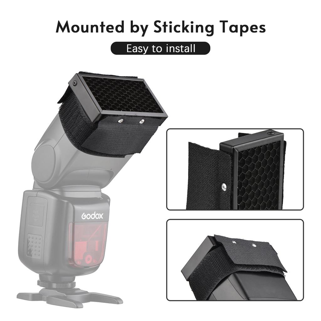 Universal Camera Flash Honeycomb Grid Metal Accessory Replacement for Canon Nikon Sony Godox Yongnuo Speedlite Easy