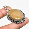 Bumble Bee Jasper Gemstone Handmade 925 Silver Plated Jewelry Pendant 1.89"