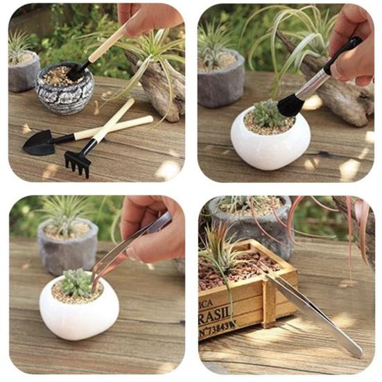 Набор инструментов для суккулентов, коврик для пересадки комнатных растений с сумкой для хранения, водонепроницаемая миниатюрная сочная рука