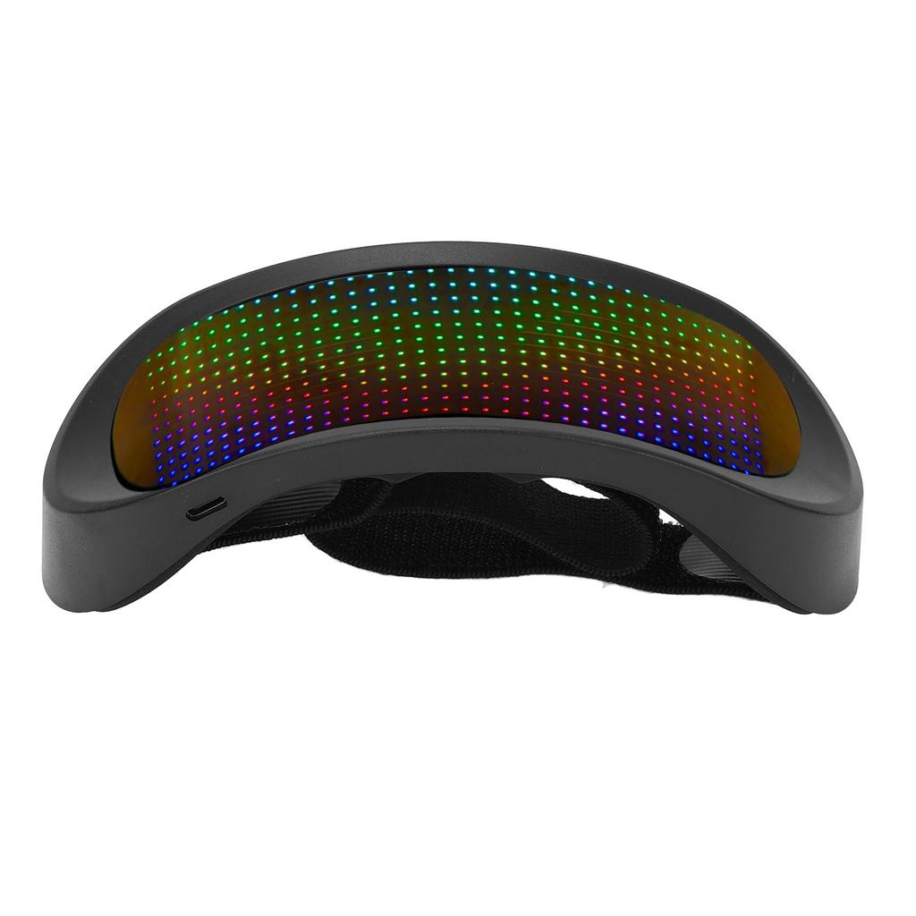 Очки со светодиодной подсветкой, 4 режима, без оправы, 12x36 пикселей, управление через приложение, BT, полноцветные светящиеся очки