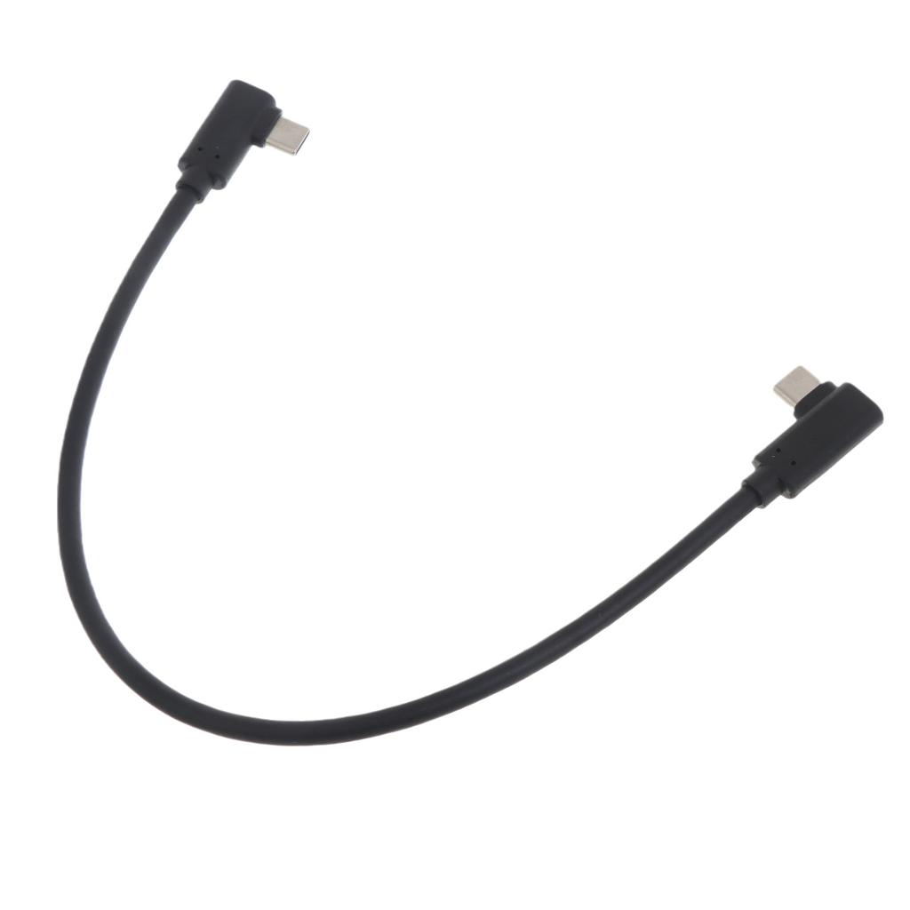 Кабель USB C - USB C, зарядный кабель 60 Вт 10 Гбит/с, быстрая зарядка, двойной угол 90°, кабель Type C - Type C, кабель для передачи данных