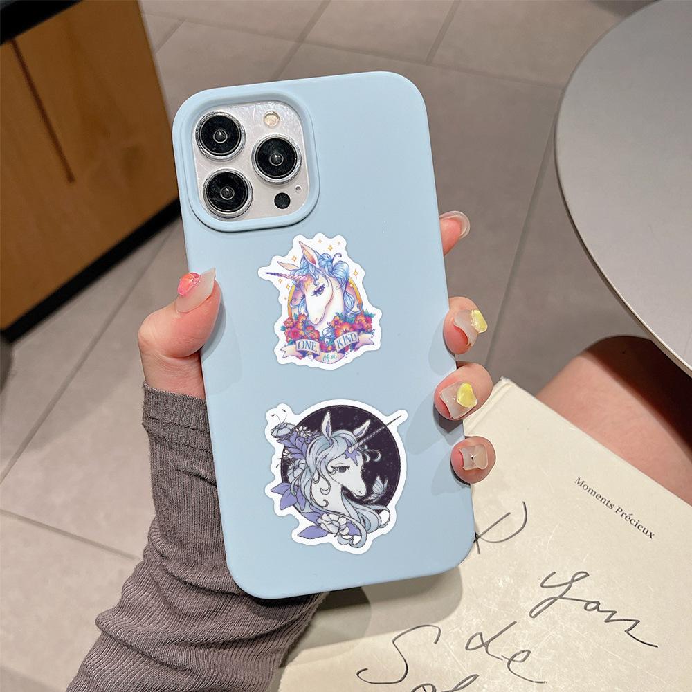 60 Новых Граффити Наклеек Последний Единорог Сделай Сам Декоративные Наклейки для Ноутбука Гитары Водонепроницаемые