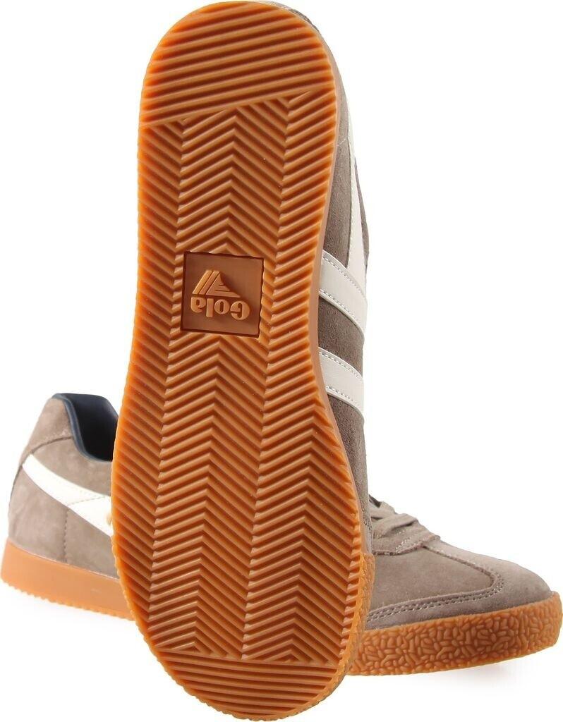 Кроссовки Gola Harrier Suede (CMA192) коричневый носорог/белый/мариновый/желтый/темно-синий